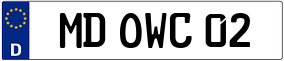 Trailer License Plate